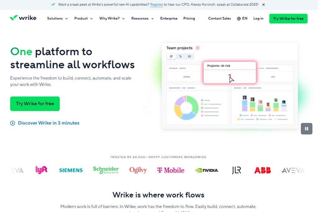Wrike (Free Plan) image