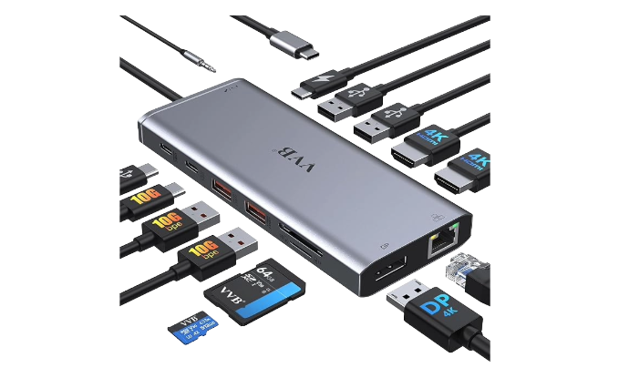 USB C Laptop Docking Station Dual Monitor